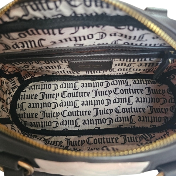 Juicy Couture Diamond Quilted  Light Pink,with the Brown Trimmed, Embrodered. - Picture 4 of 9